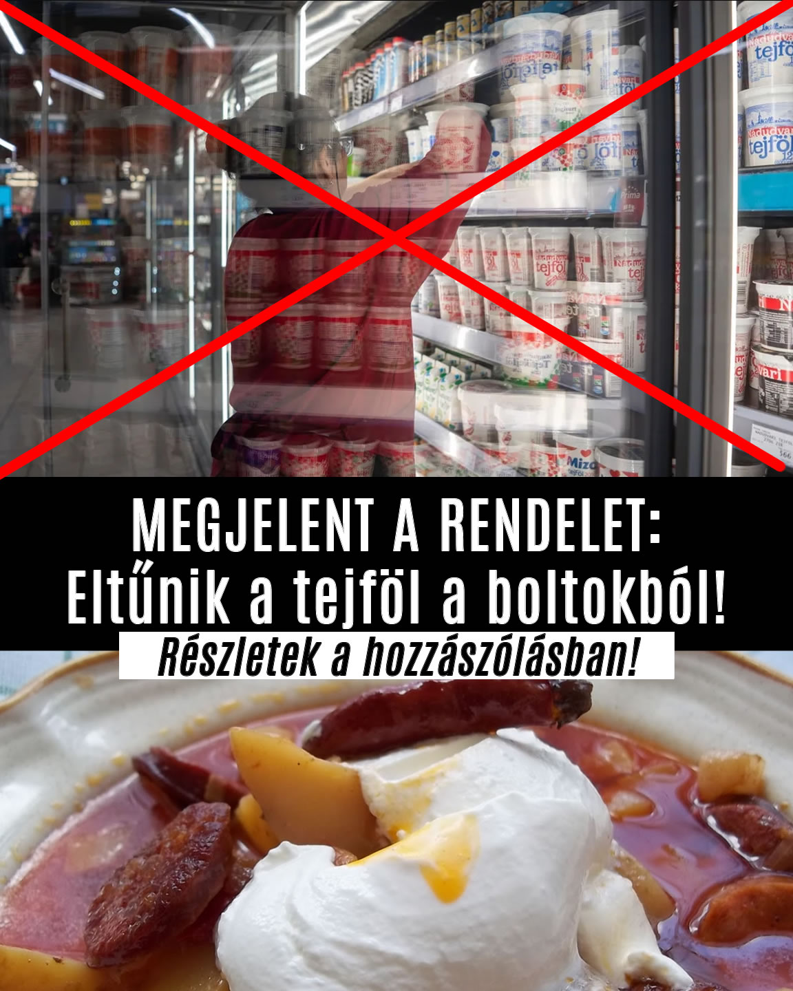 Eltűnik a tejföl a boltokból!