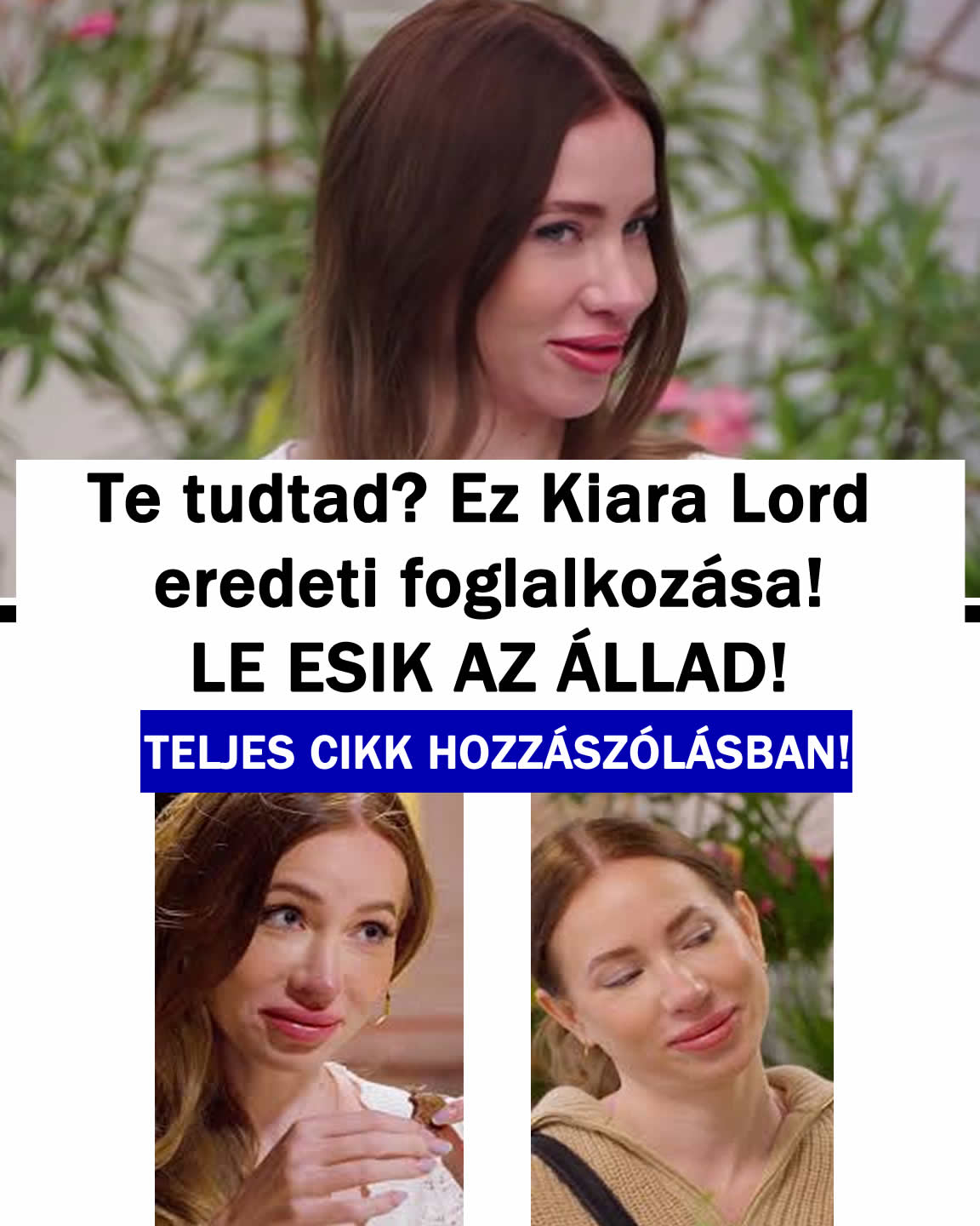 Ez Kiara L/rd eredeti foglalkozása! Le esik az állad!