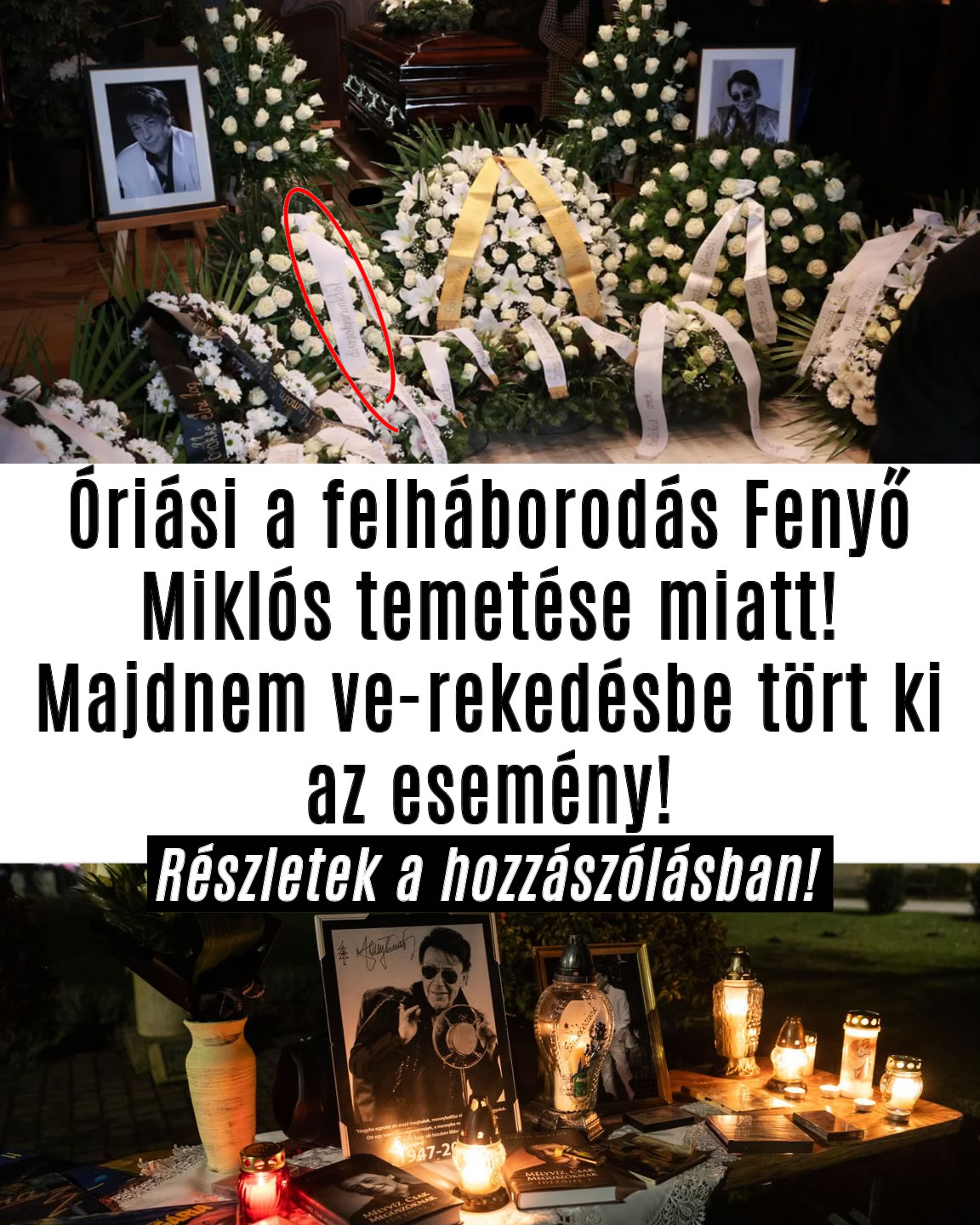 Óriási a felháborodás Fenyő Miklós temetése miatt!