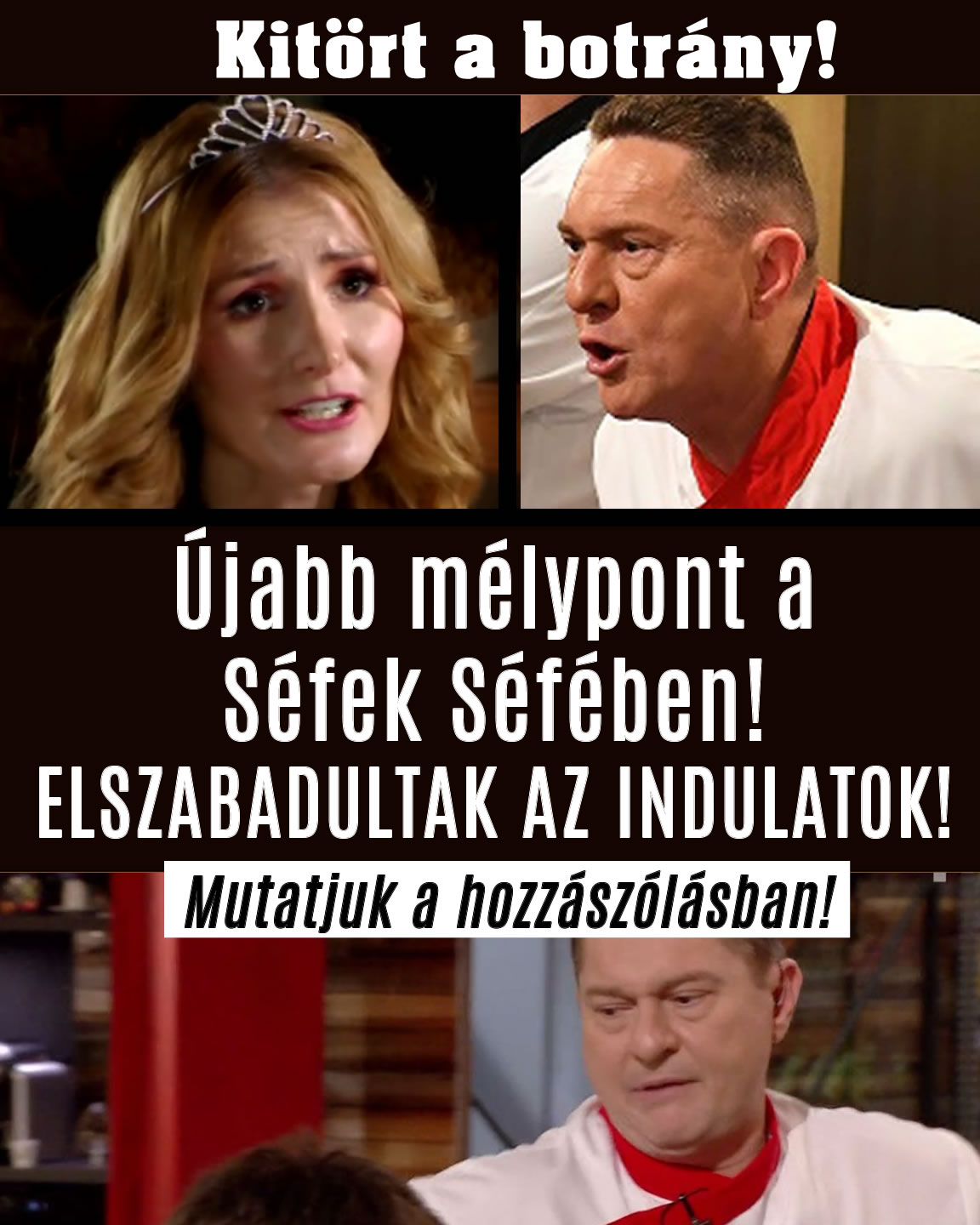 Újabb mélypont a Séfek Séfében!