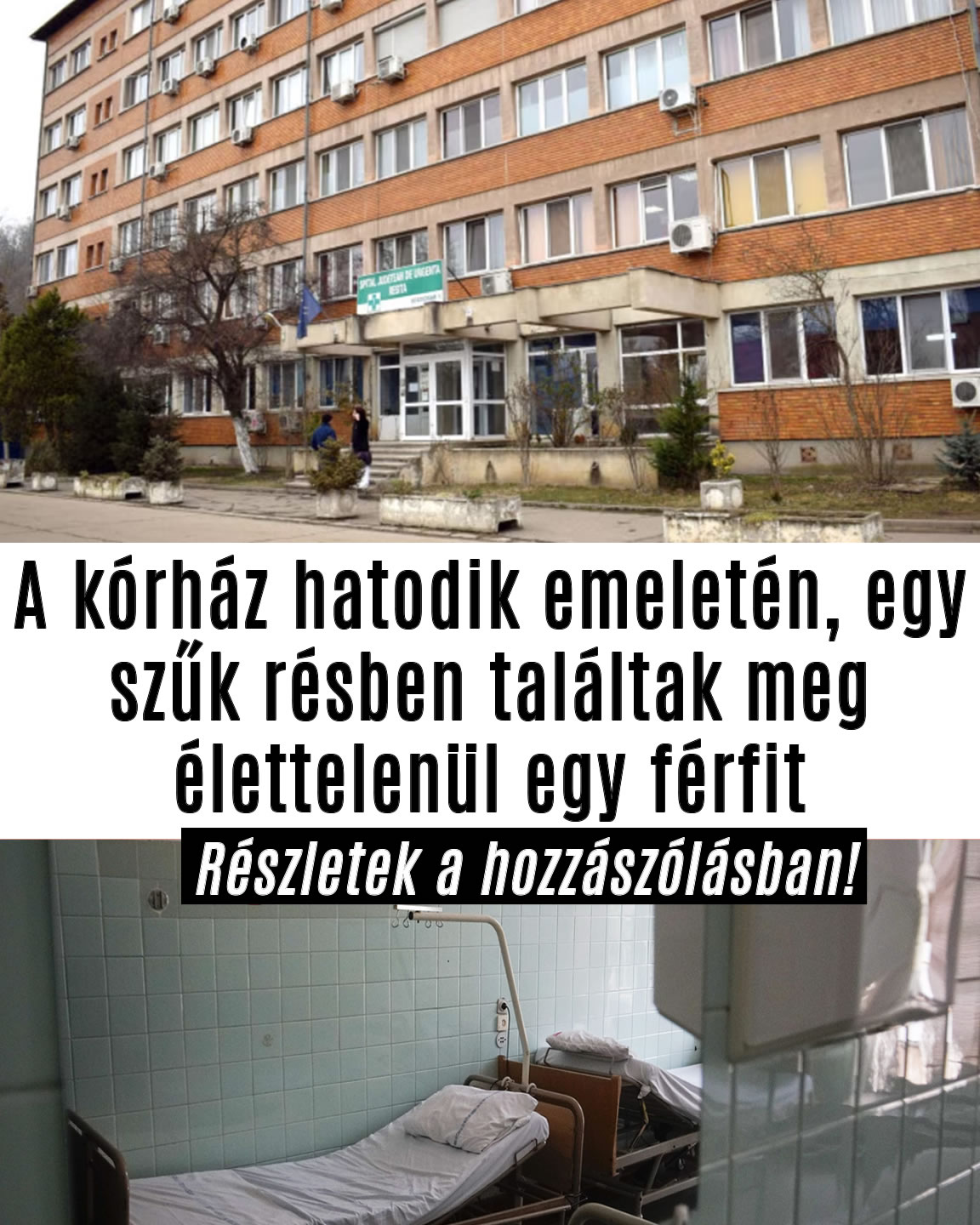 Egy szűk résbe szorult a kórházban!