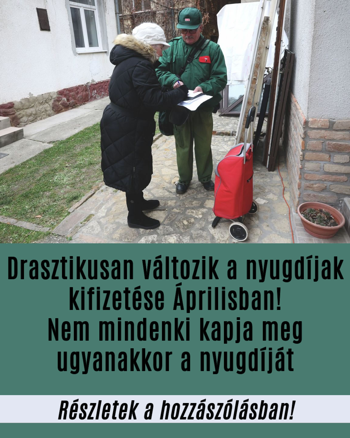 Drasztikusan változik a nyugdíjak kifizetése Áprilisban!