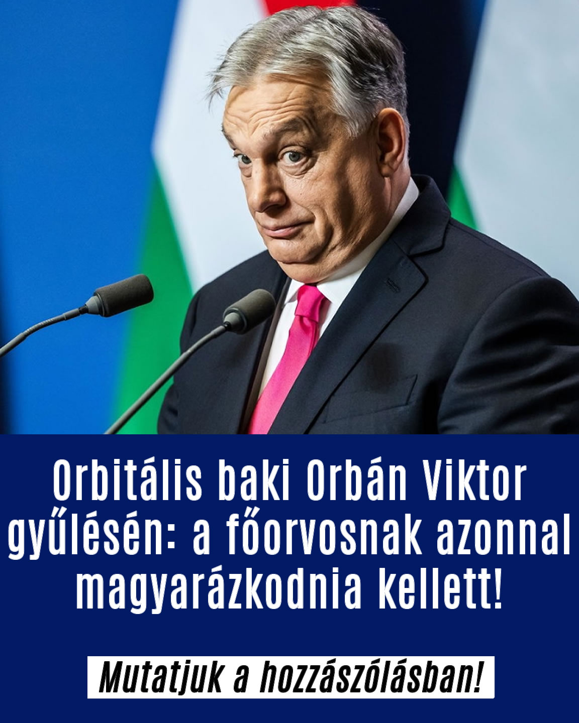 Orbitális baki Orbán gyűlésén!