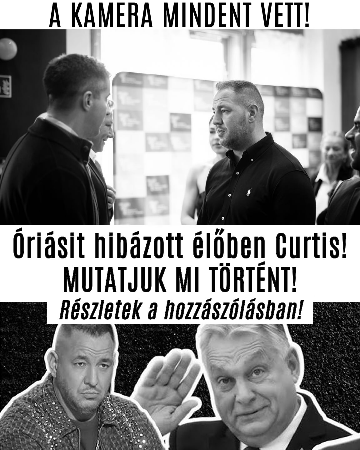 Óriásit hibázott élőben Curtis!