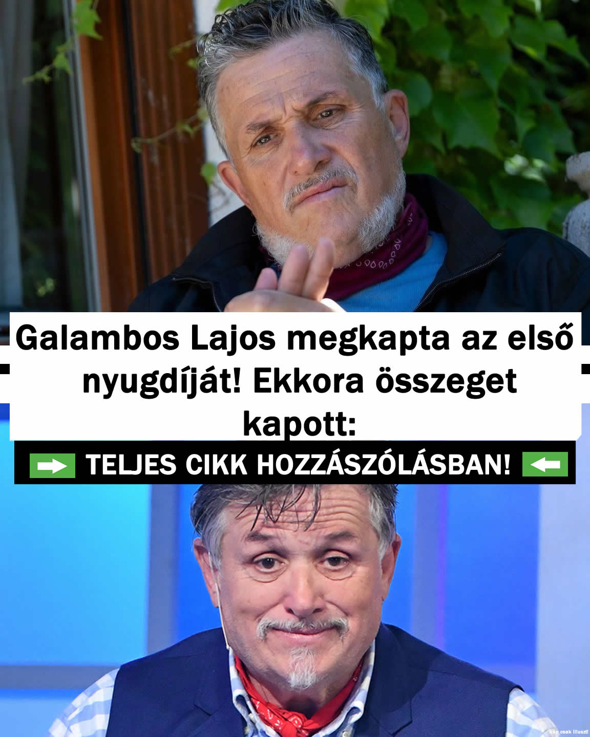 Lagzi Lajcsi megkapta az első nyugdíját! Ekkora összeget kapott: