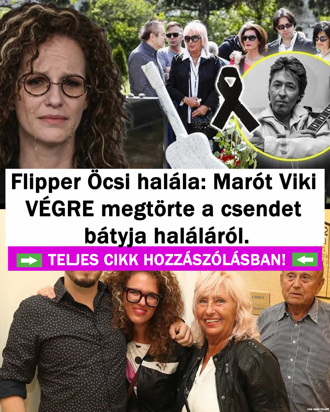 Flipper Öcsi halála: Marót Viki VÉGRE megtörte a csendet