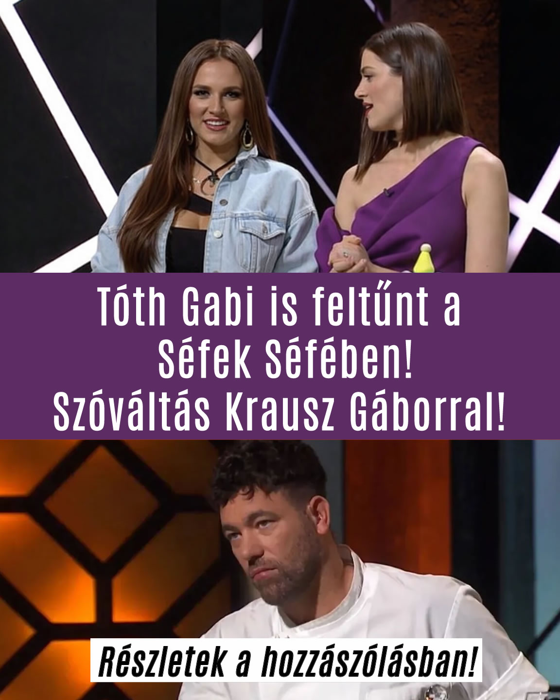 Tóth Gabi is feltűnt a Séfek Séfében!
