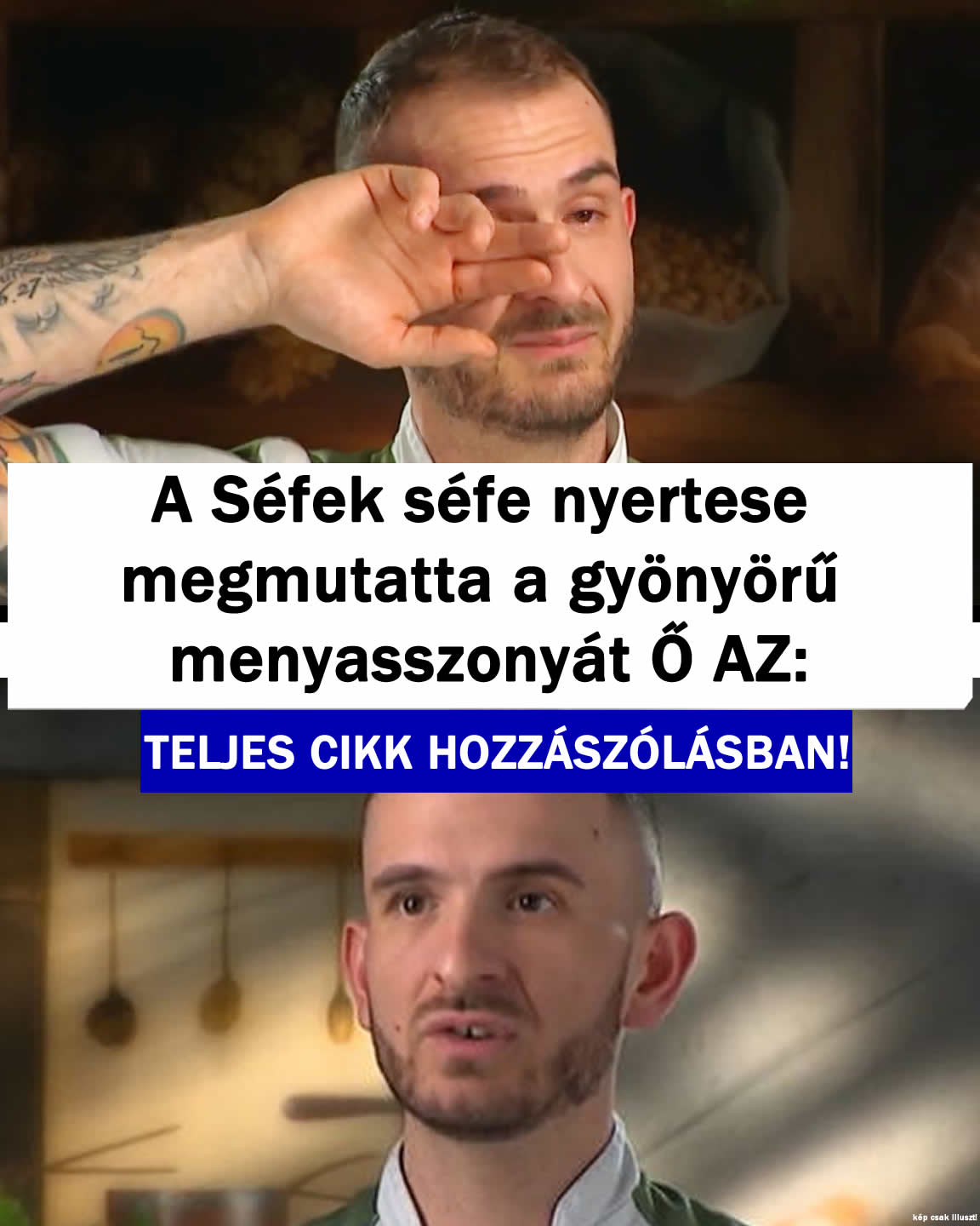 A Séfek séfe nyertese megmutatta a gyönyörű menyasszonyát Ő AZ: