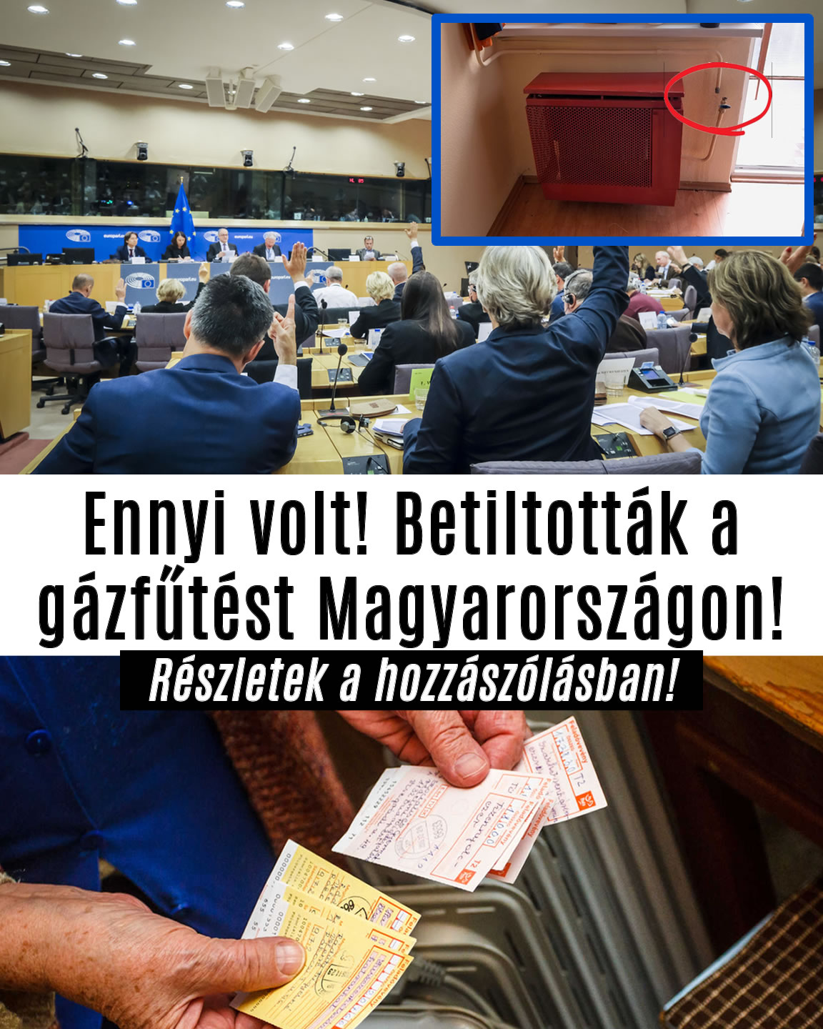 Betiltották a gázfűtést!