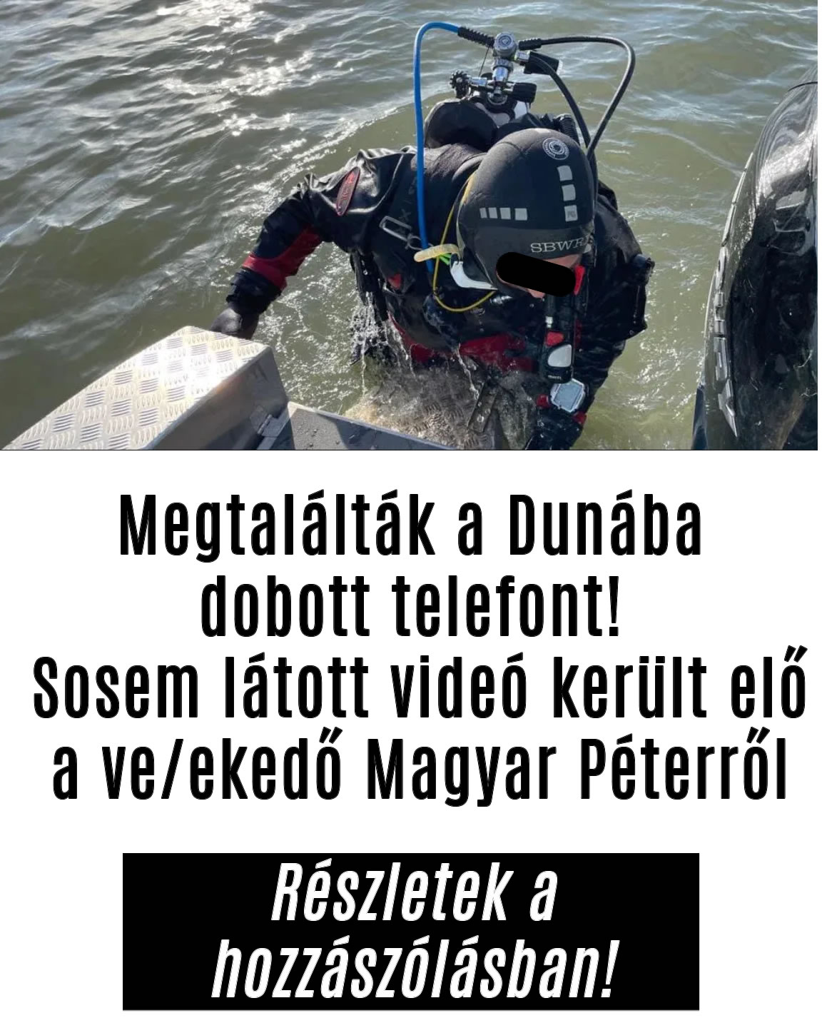 Megtalálták a Dunába dobott telefont!