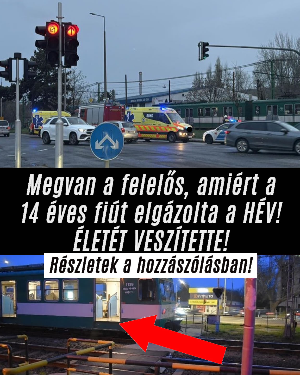 Ezért került a fiú a HÉV alá