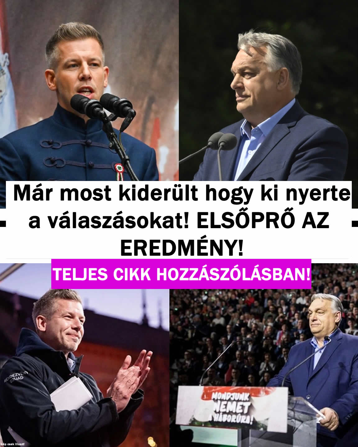 Már most kiderült hogy ki nyerte a választásokat! ELSÖPRŐ AZ EREDMÉNY!