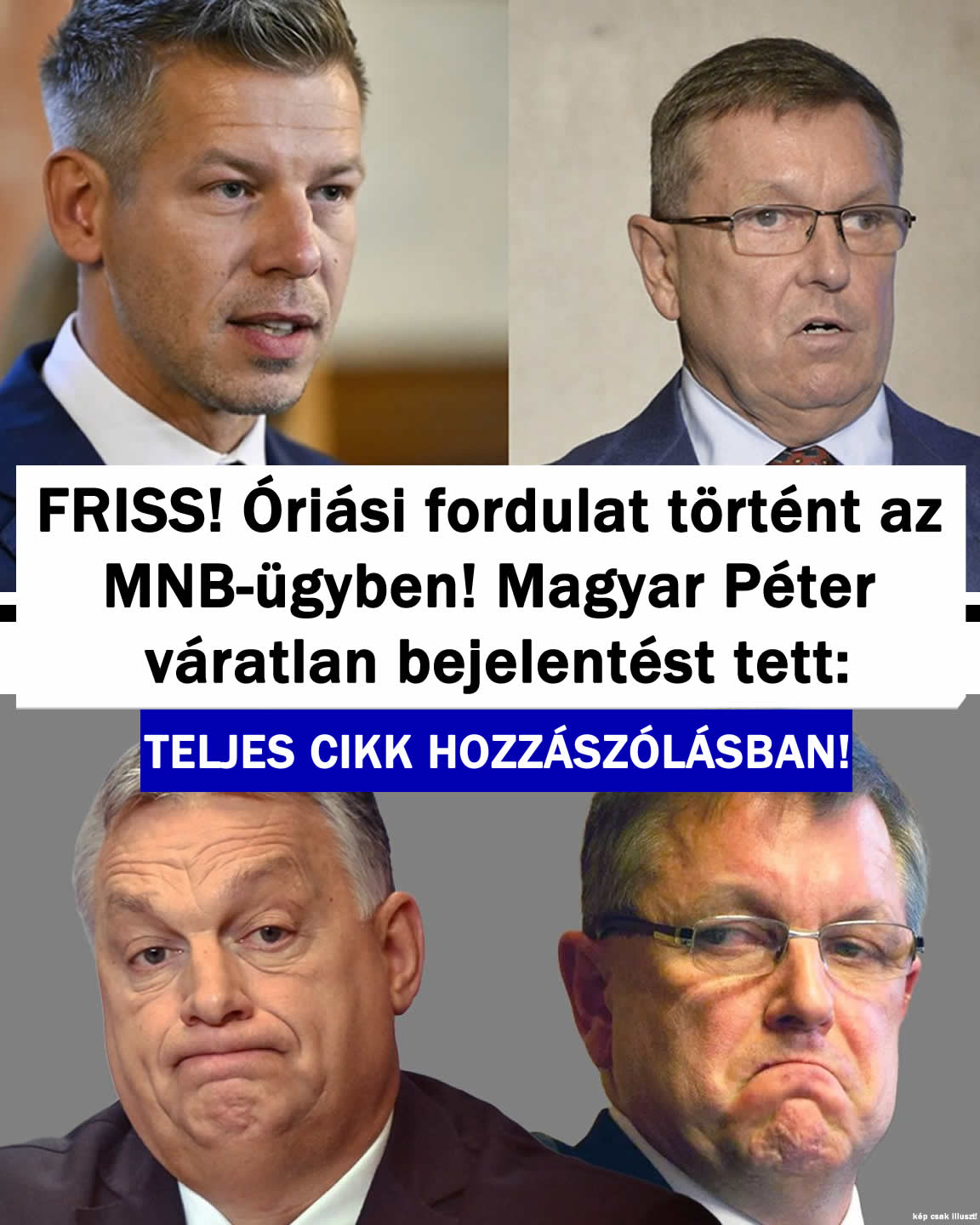 Óriási fordulat történt az MNB-ügyben! Magyar Peti váratlan lépése ez: