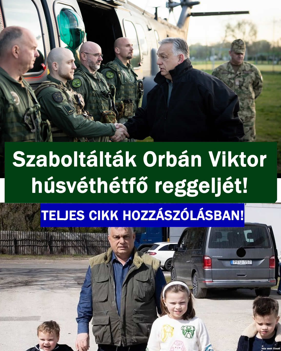 Szaboltálták Orbán Viktor  húsvéthétfő reggelét!