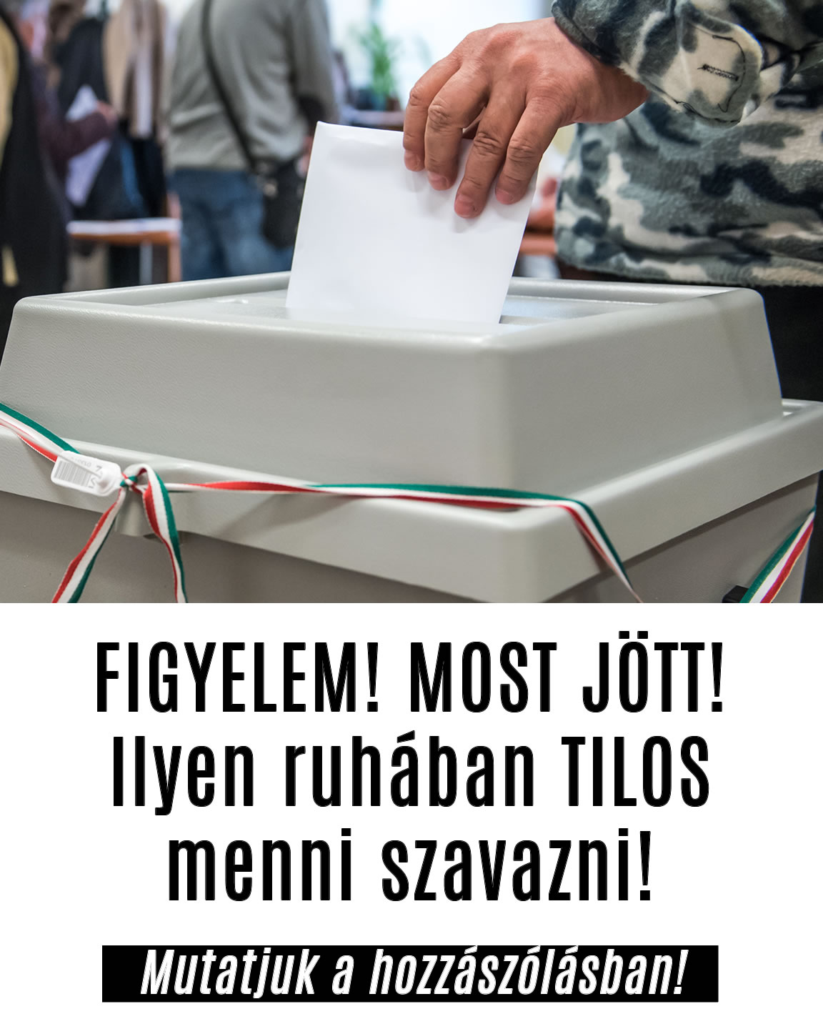 Ilyen ruhában TILOS menni szavazni!