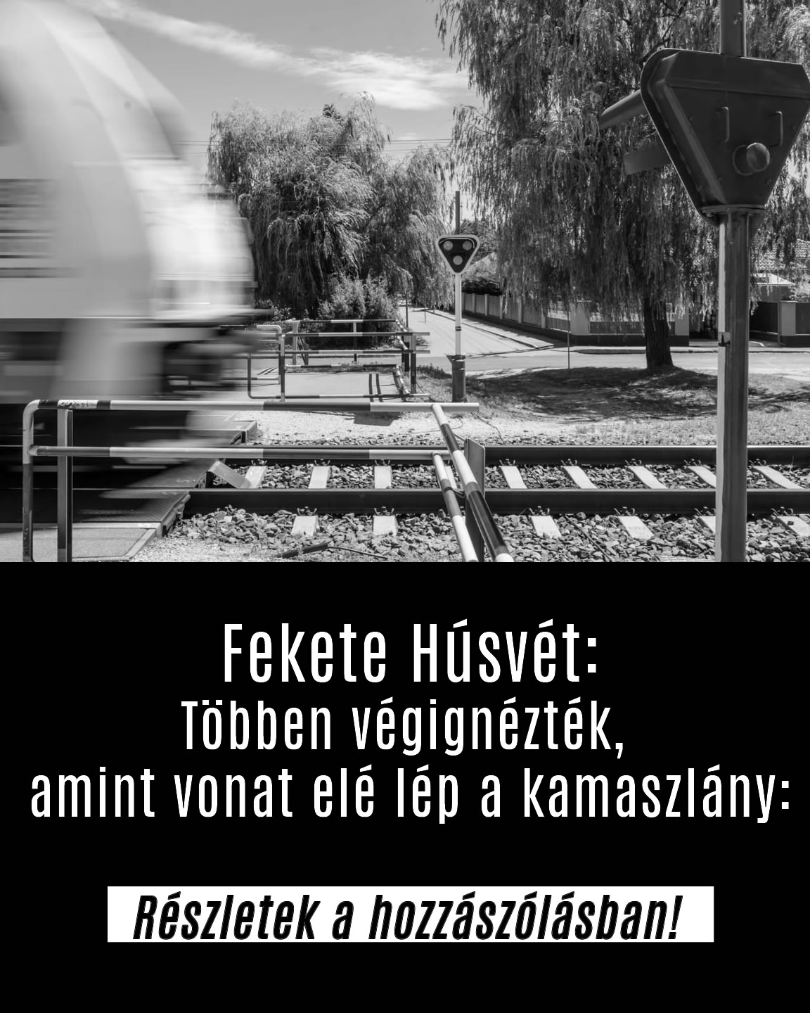 Többen végignézték, amint vonat elé lép a kamaszlány