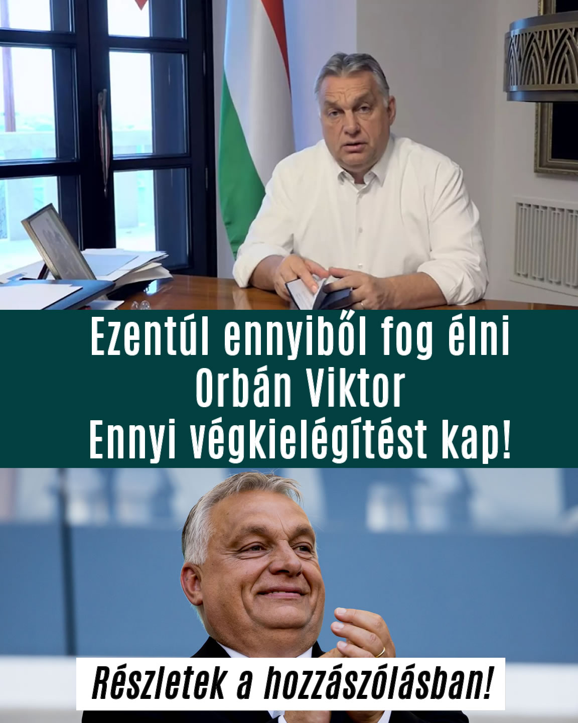 Ezentúl ennyiből fog élni Orbán Viktor