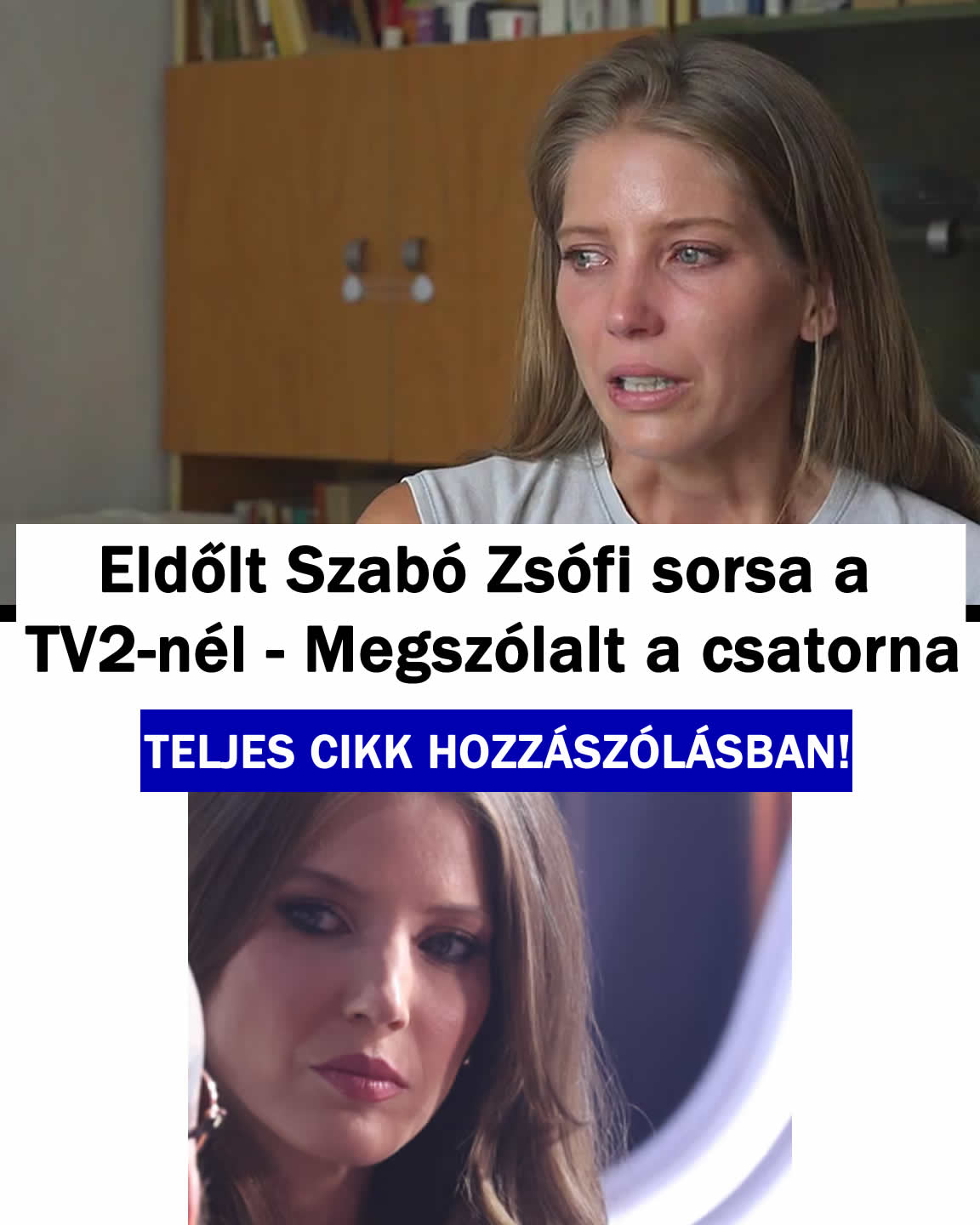 Eldőlt Szabó Zsófi sorsa a TV2-nél – Megszólalt a csatorna