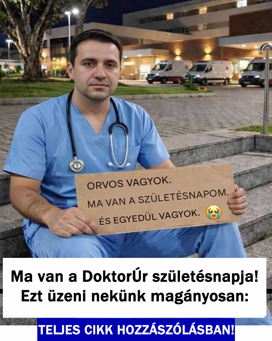 Ma van a DoktorÚr születésnapja! Ezt üzeni nekünk magányosan:
