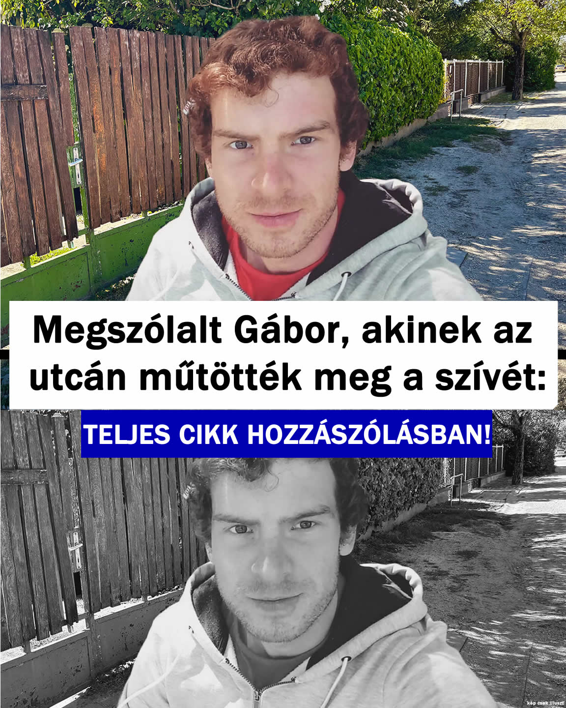Megszólalt Gábor, akinek az utcán műtötték meg a szívét: