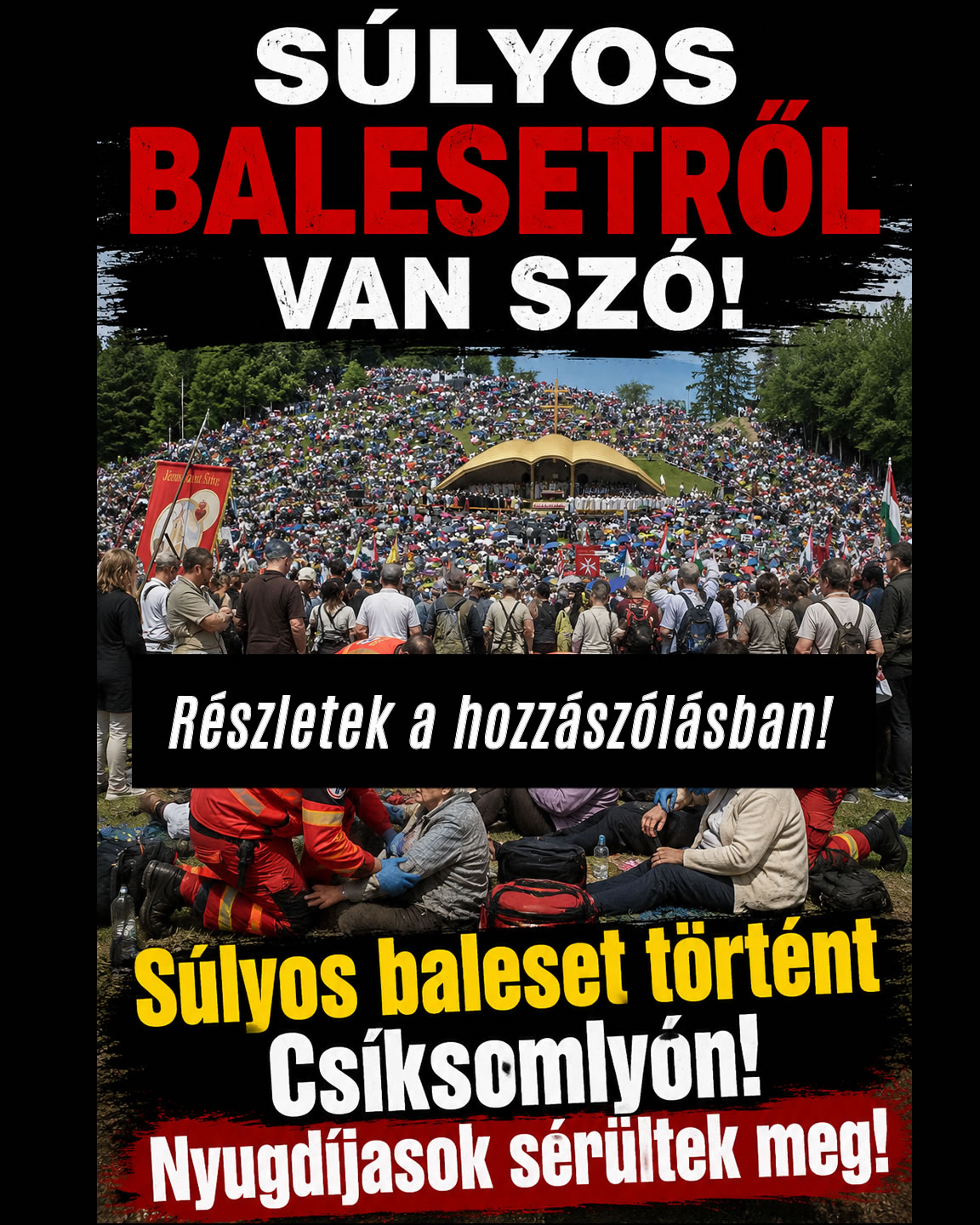 Súlyos baleset történt Csíksomlyón!