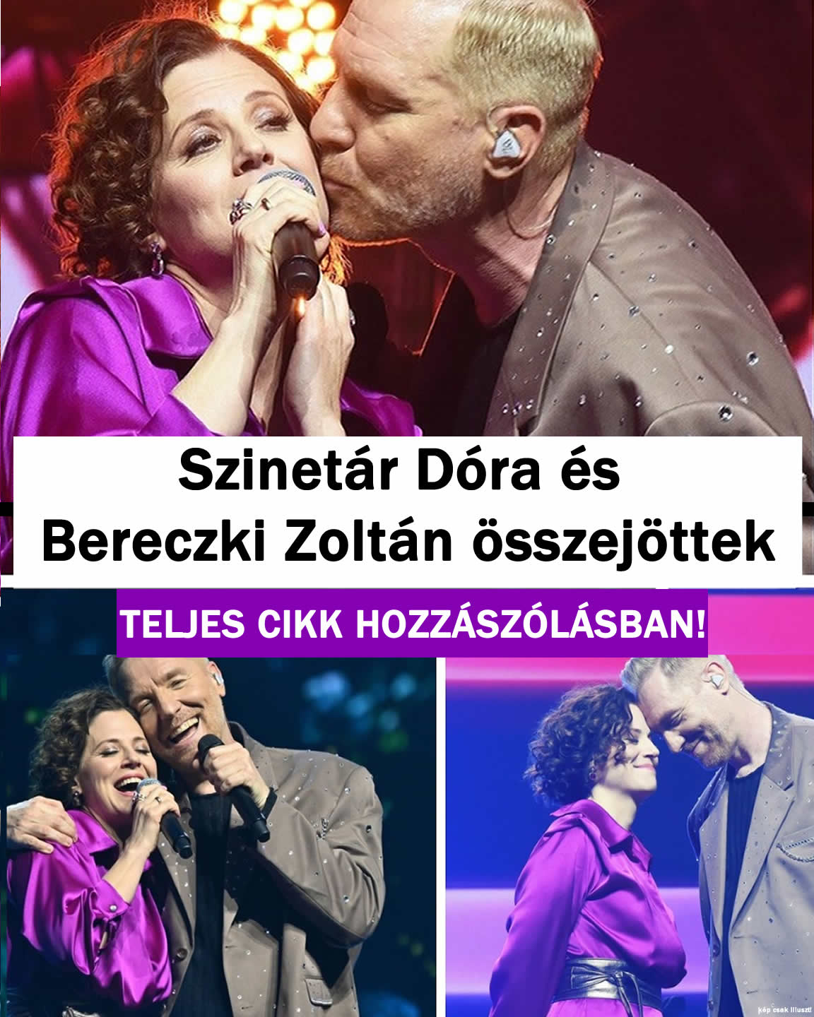 Szinetár Dóra és Bereczki Zoltán összejöttek