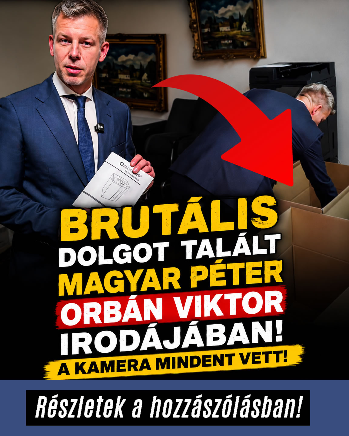 Brutális dolgot talált Magyar Péter Orbán irodájában!