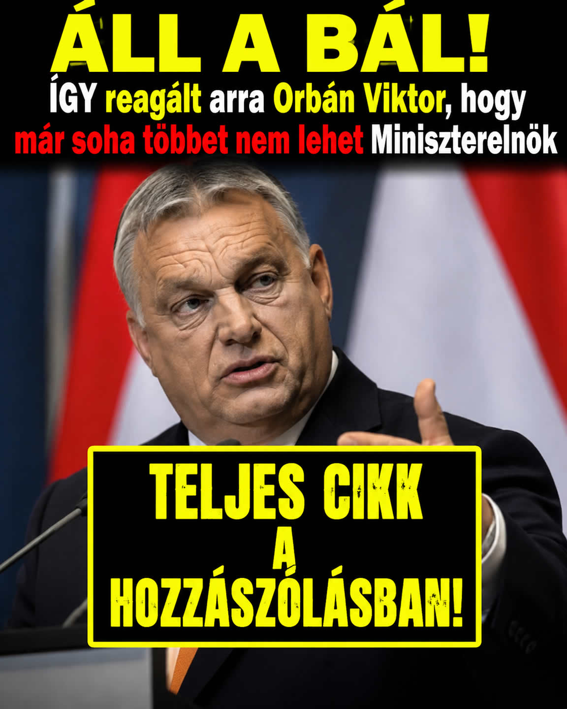 ÁLL A BÁL! ÍGY reagált arra Orbán Viktor