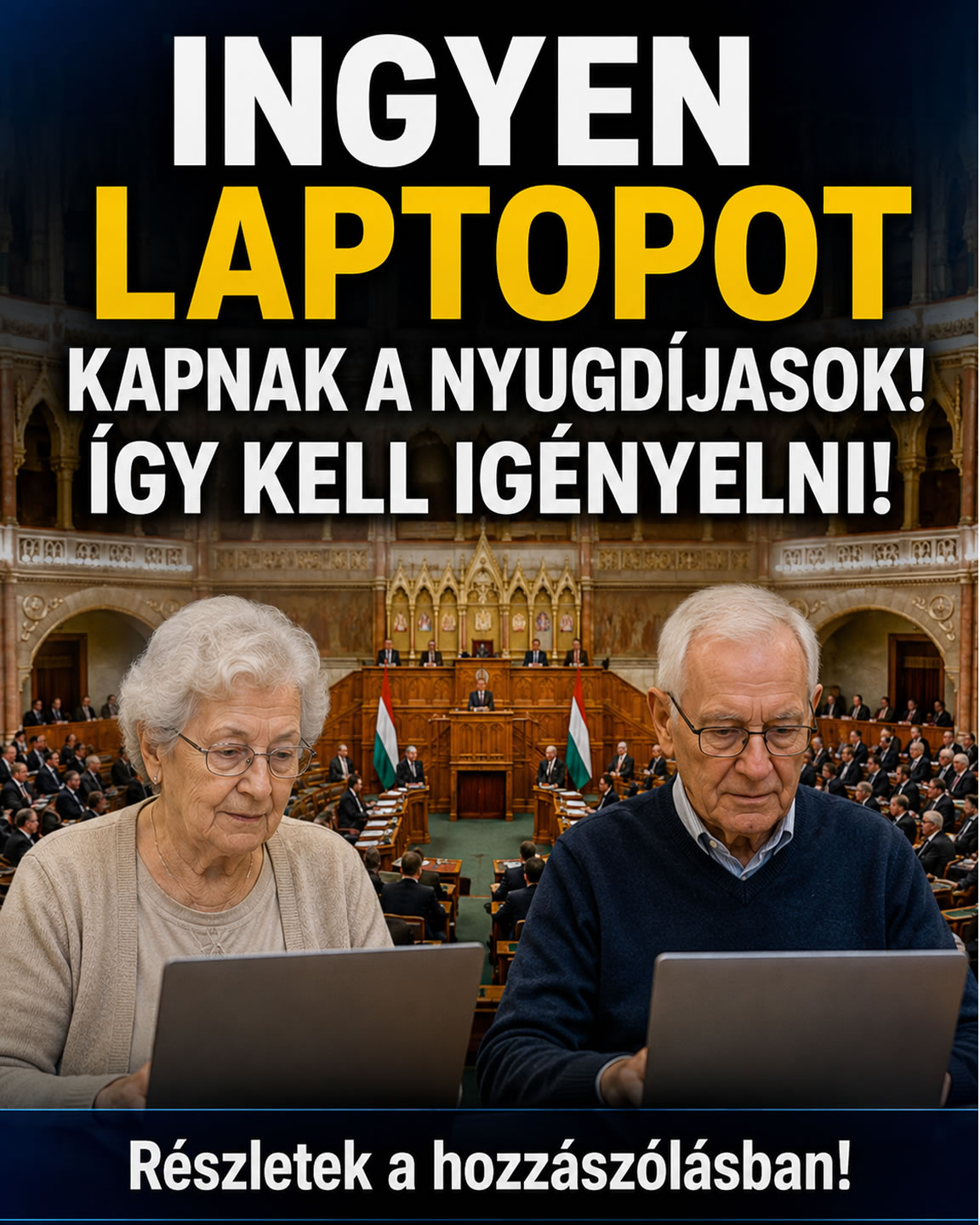 Ingyen laptopot kapnak a nyugdíjasok!