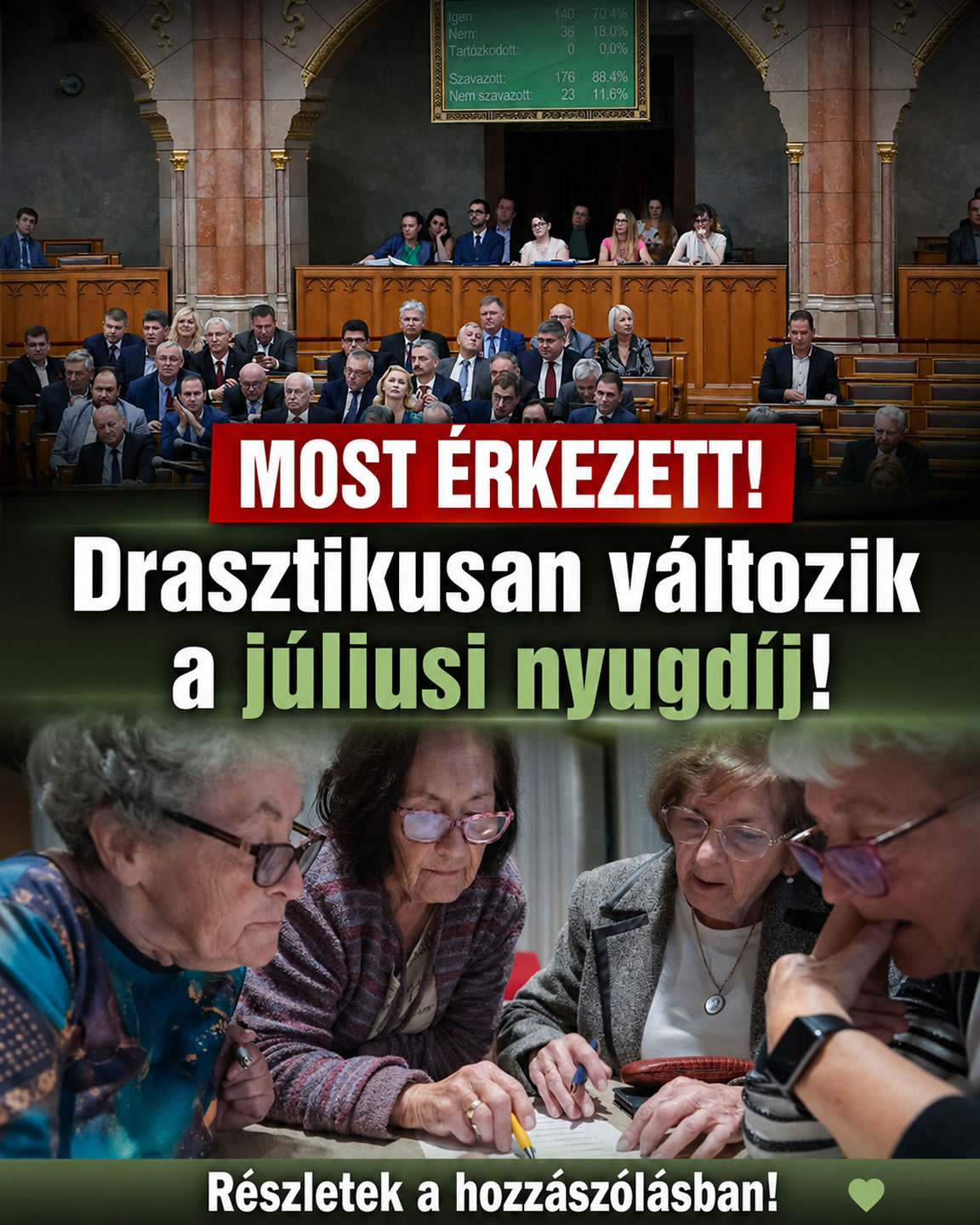 Drasztikusan változik a Júliusi nyugdíj!