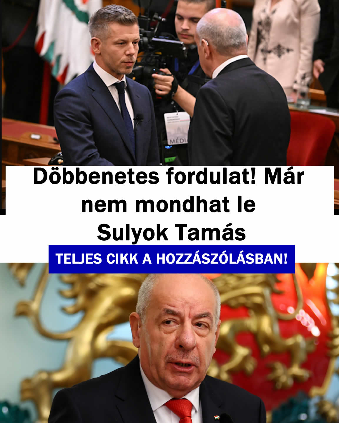 Döbbenetes fordulat! Már nem mondhat le Sulyok Tamás
