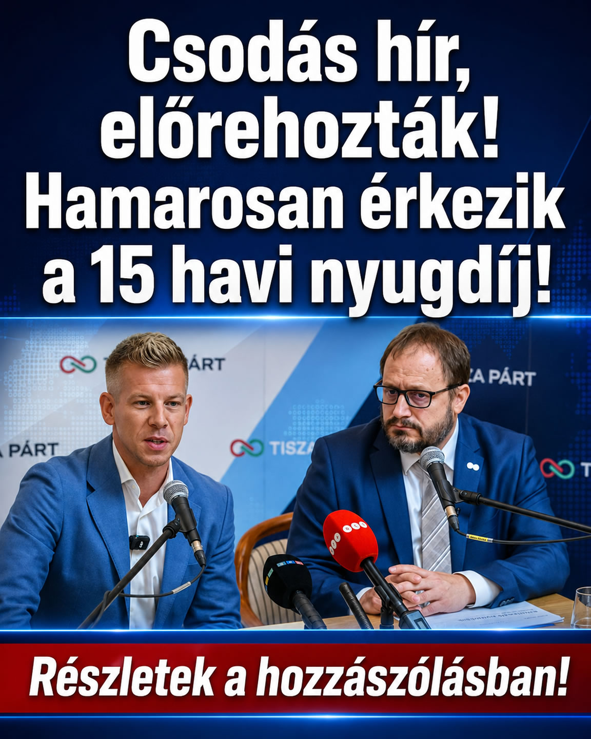 Hamarosan érkezik a 15 havi nyugdíj!