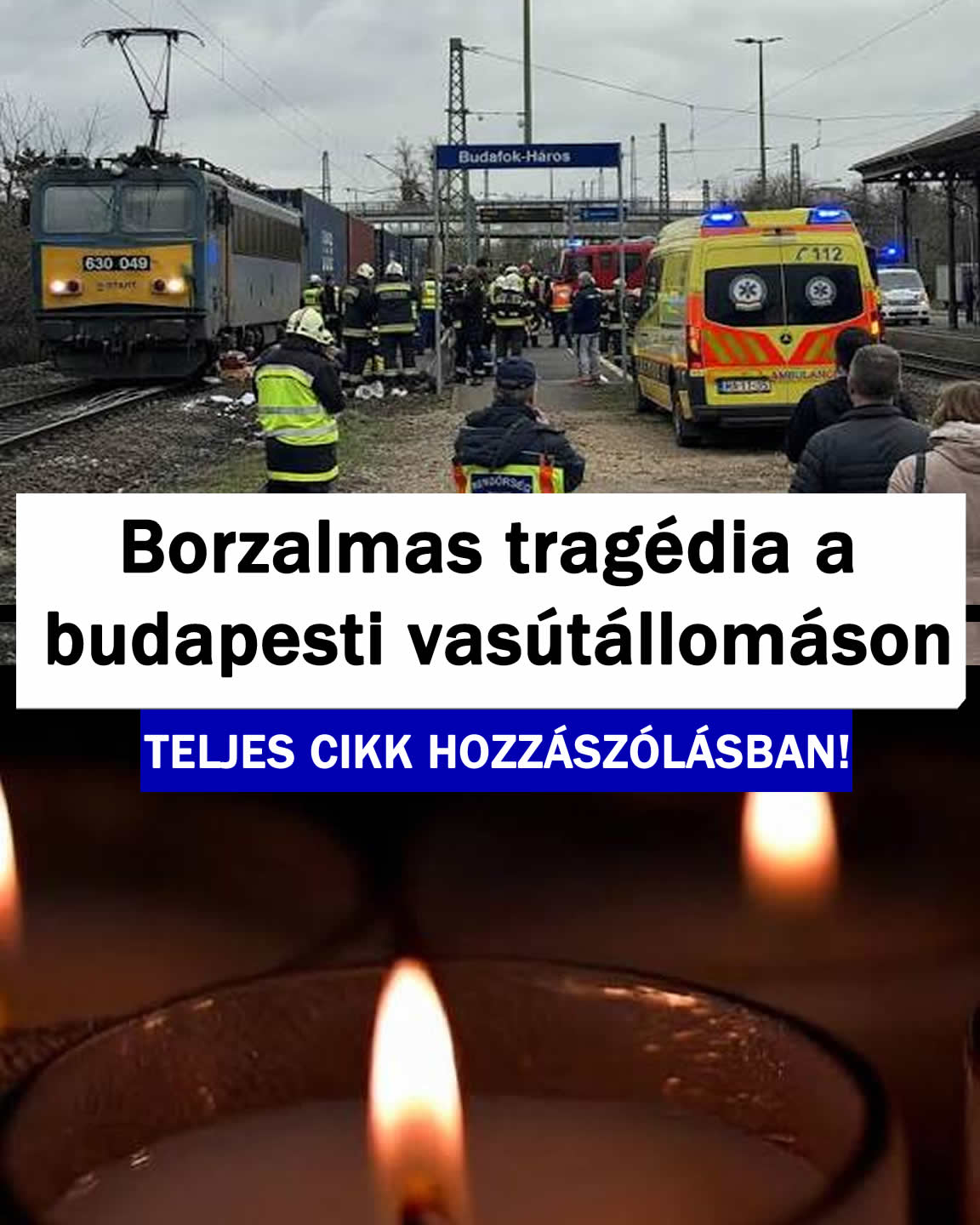 Borzalmas tragédia a budapesti vasútállomáson