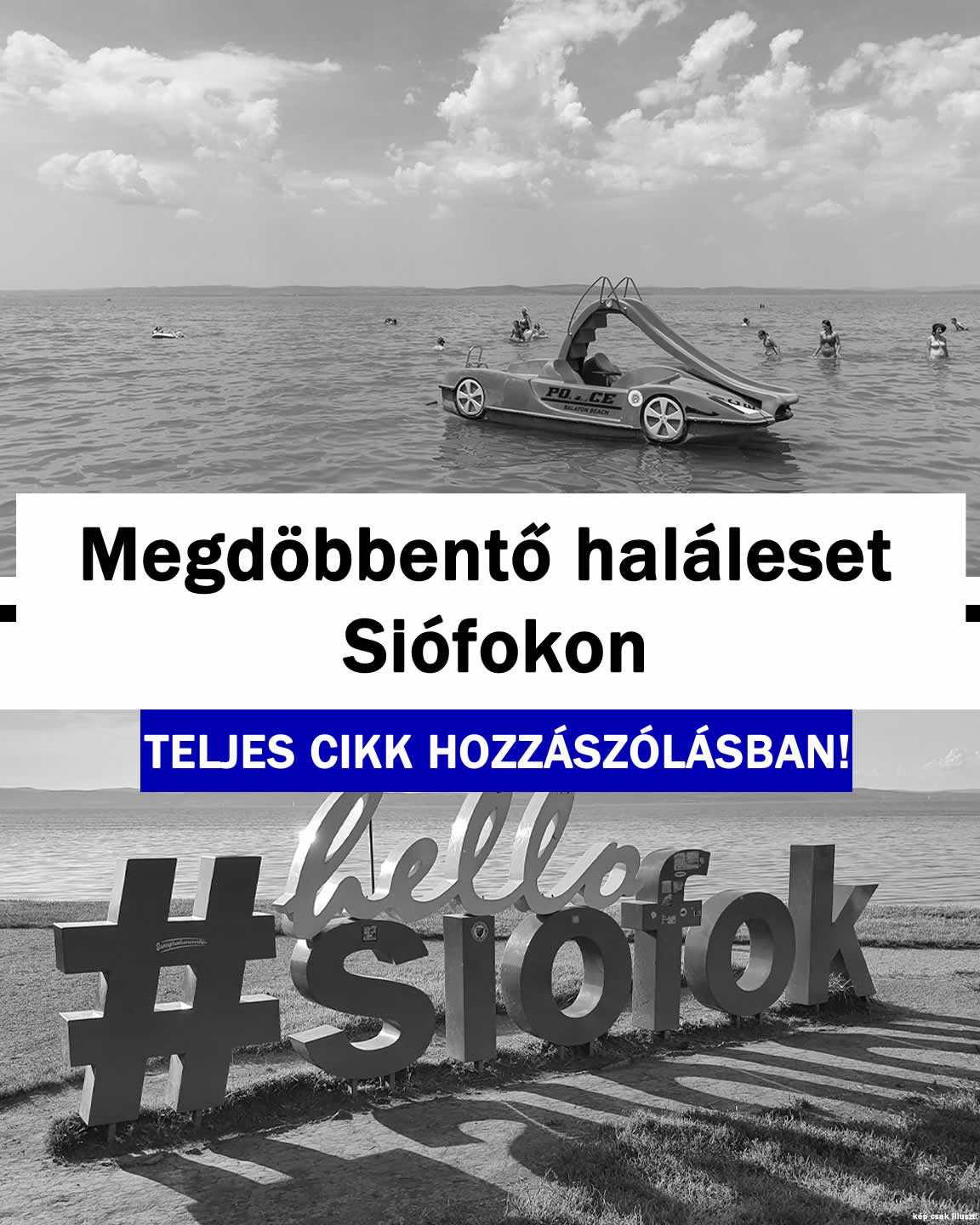 Megdöbbentő haláleset Siófokon