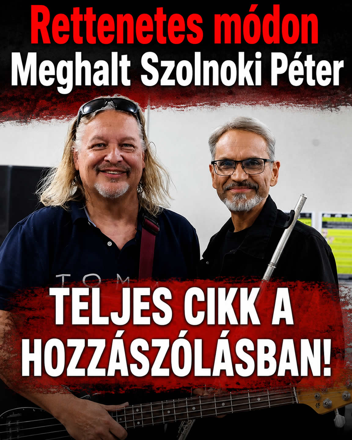 Rettenetes módon Meghalt Szolnoki Péter