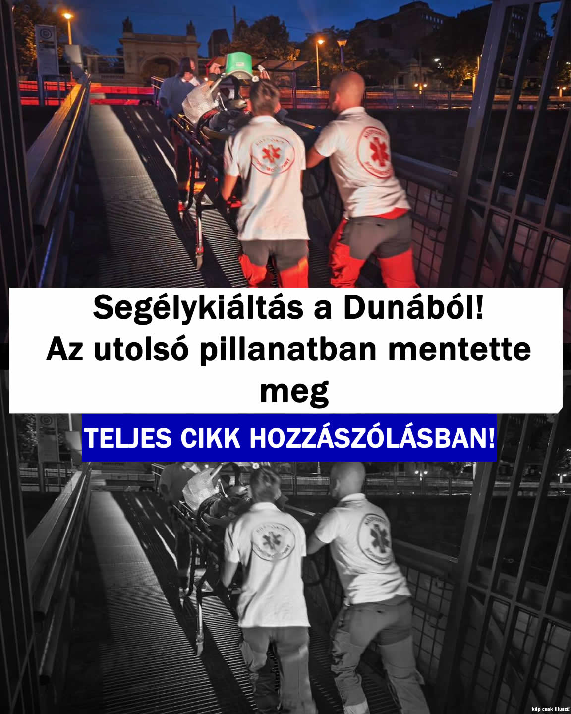 Az utolsó pillanatban mentette meg Dunából