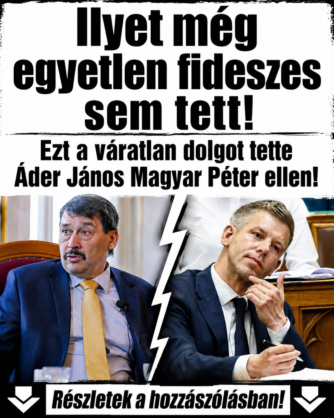 Brutálisan egymásnak esett Magyar Péter és Áder János!