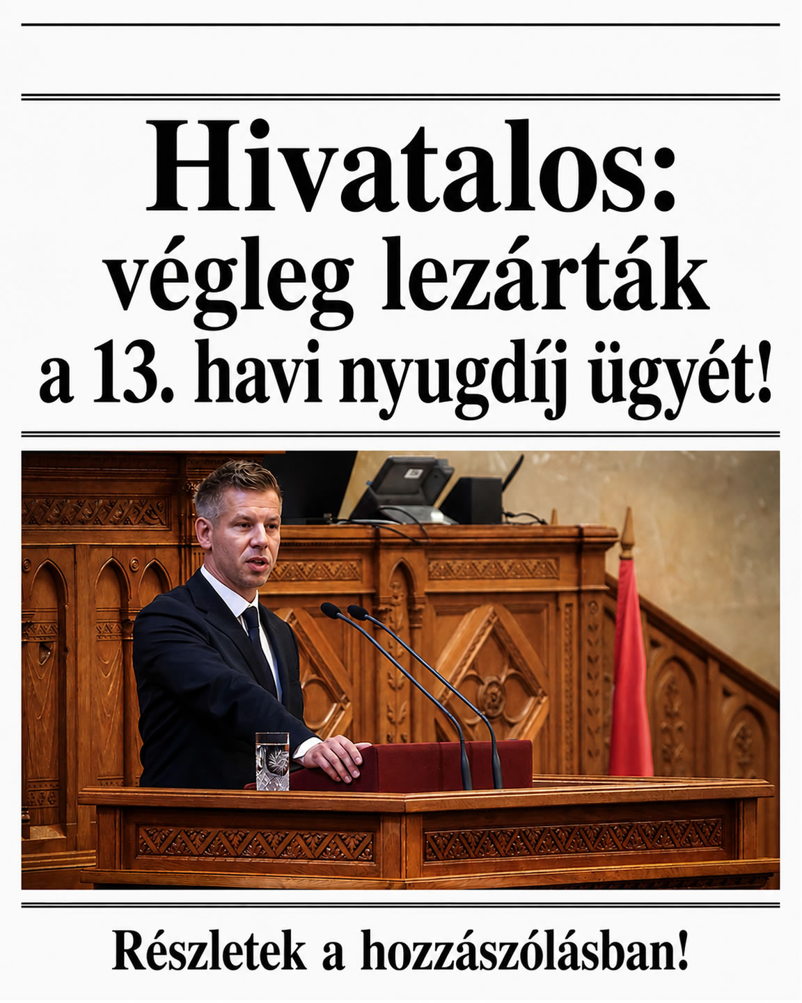 Aláírták a rendeletet!
