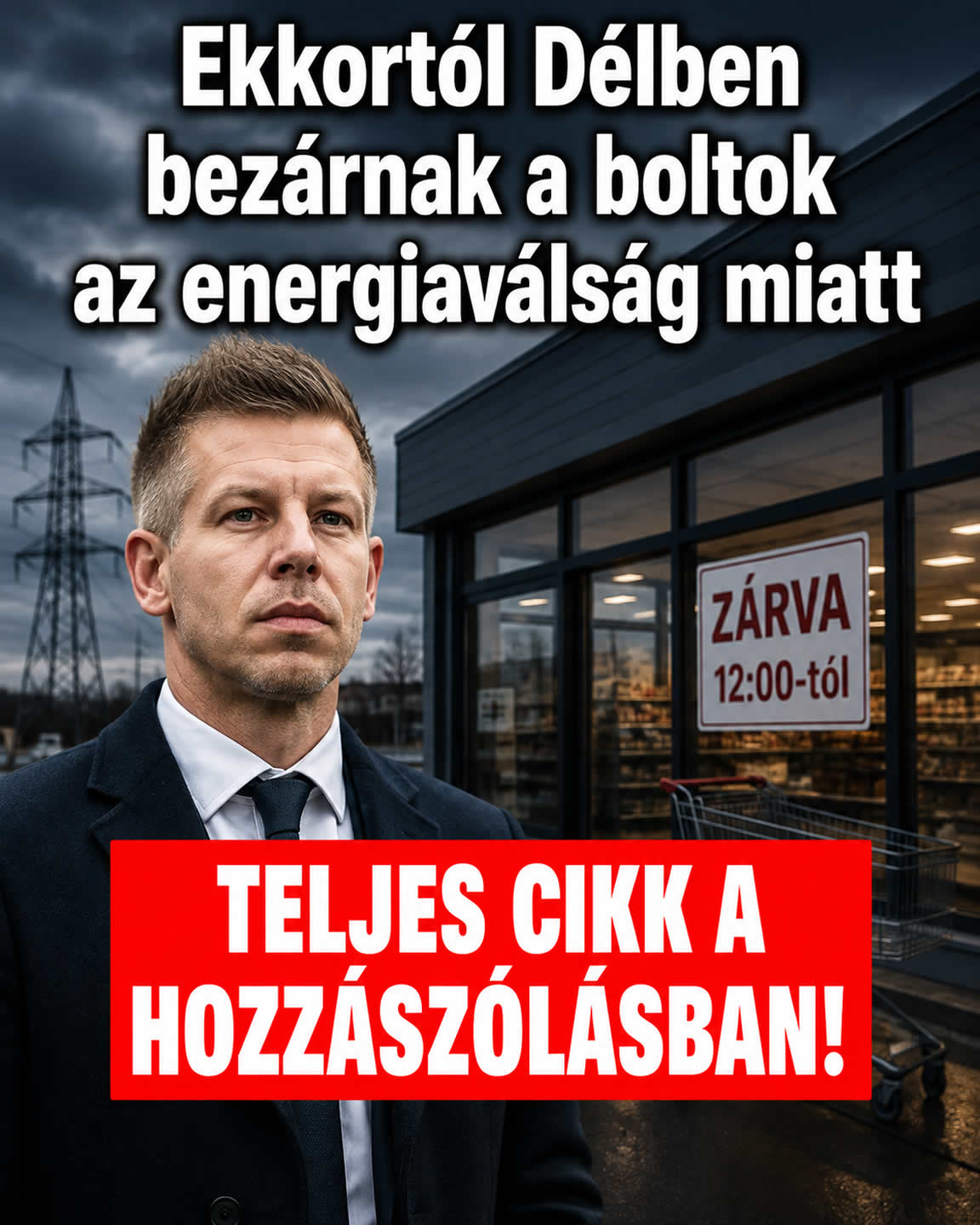 Ekkortól délben bezárnak a boltok az energiaválság miatt