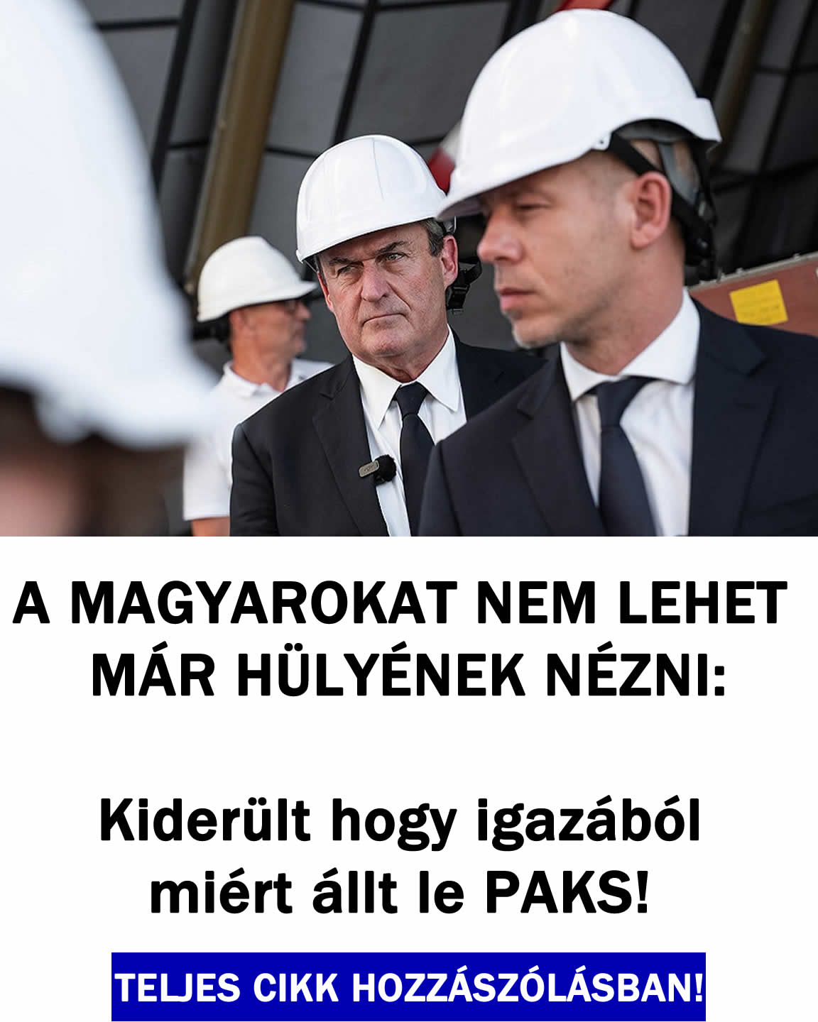 Kiderült hogy igazából miért állt le PAKS!