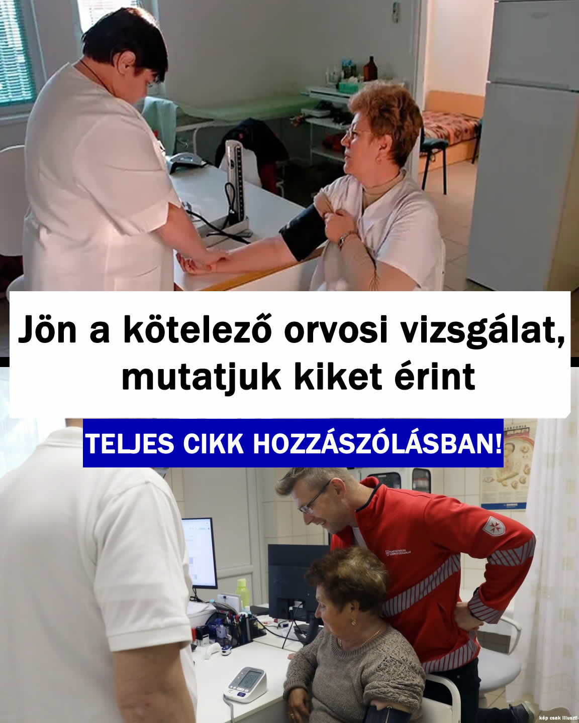 Jön a kötelező orvosi vizsgálat, mutatjuk kiket érint