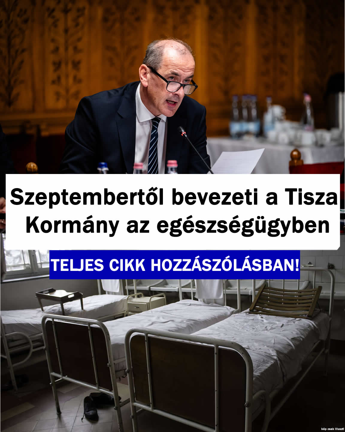 Szeptembertől bevezeti a Tisza Kormány