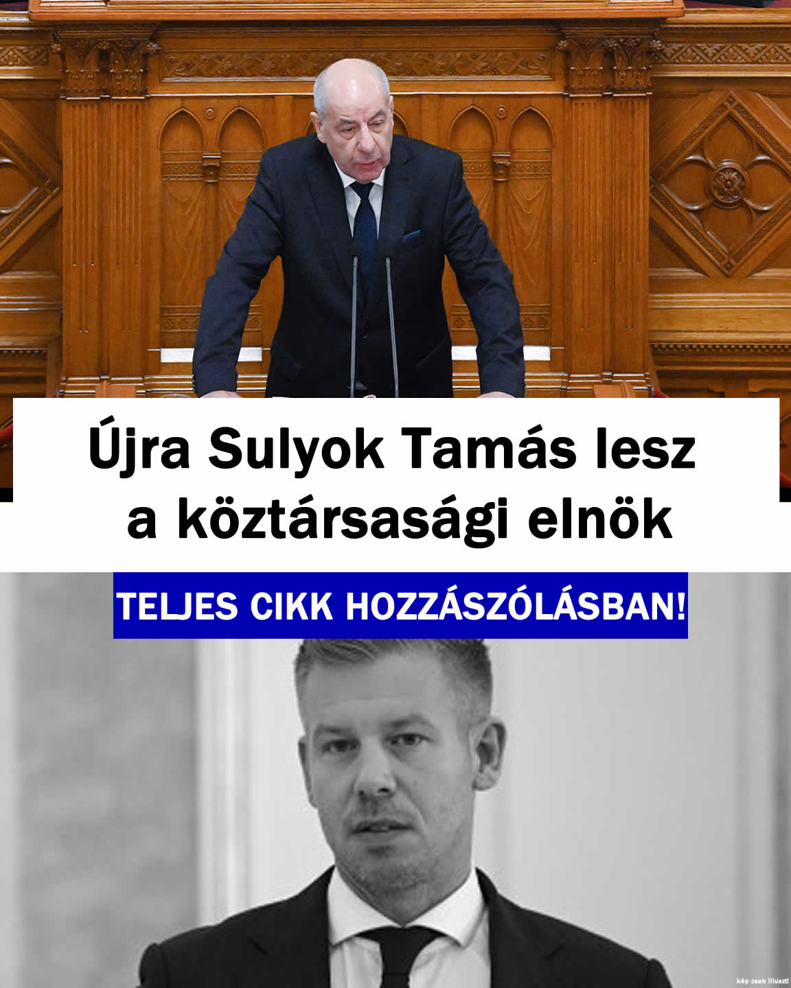 Újra Sulyok Tamás lesz a köztársasági elnök