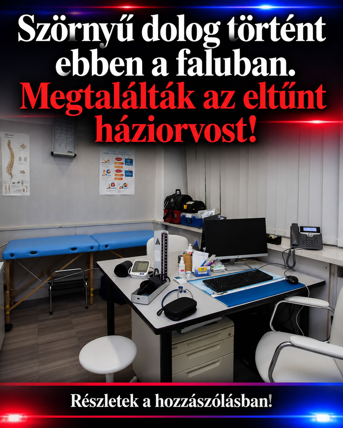 Megtalálták az eltűnt háziorvost!