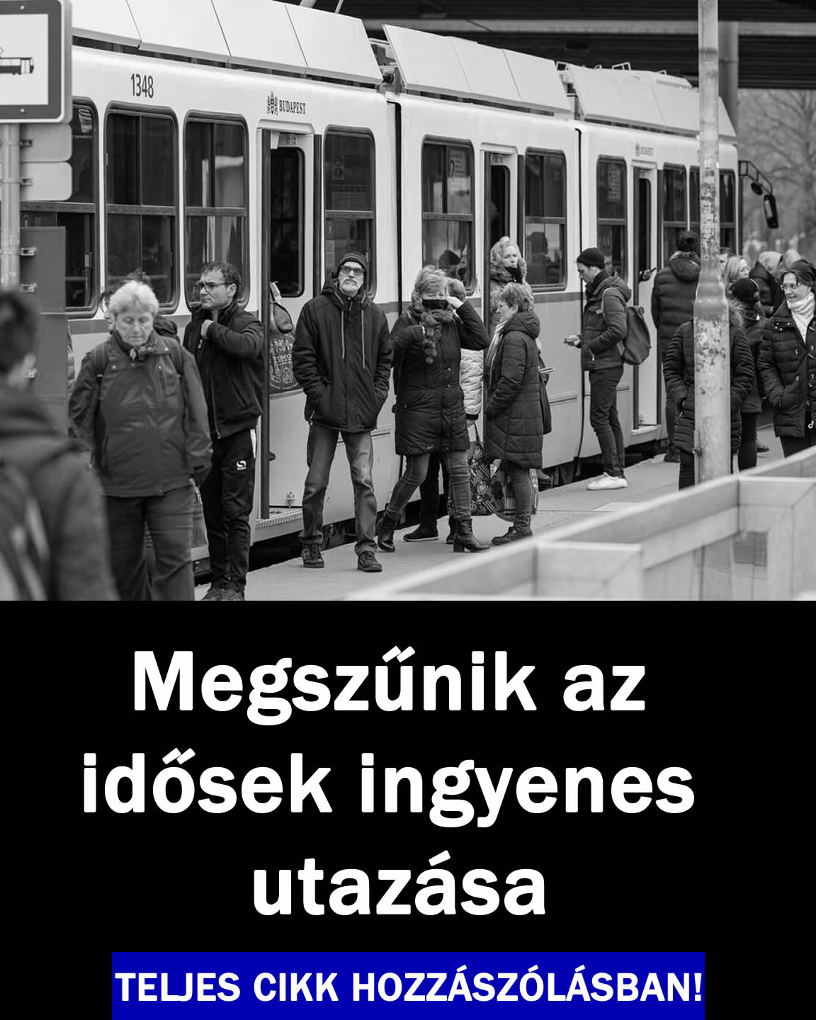 Megszűnik az idősek ingyenes utazása