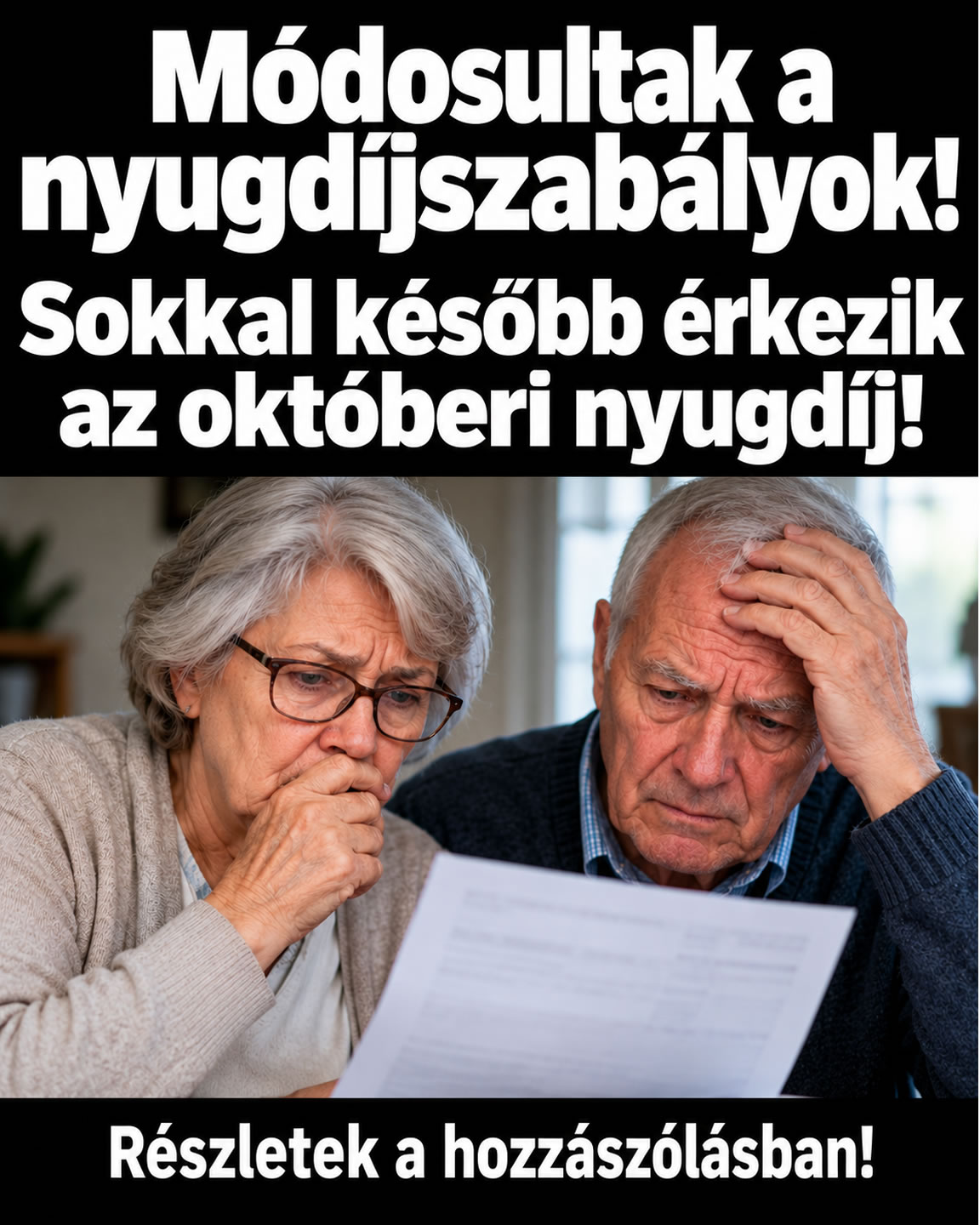 Sokkal később érkezik az októberi nyugdíj!