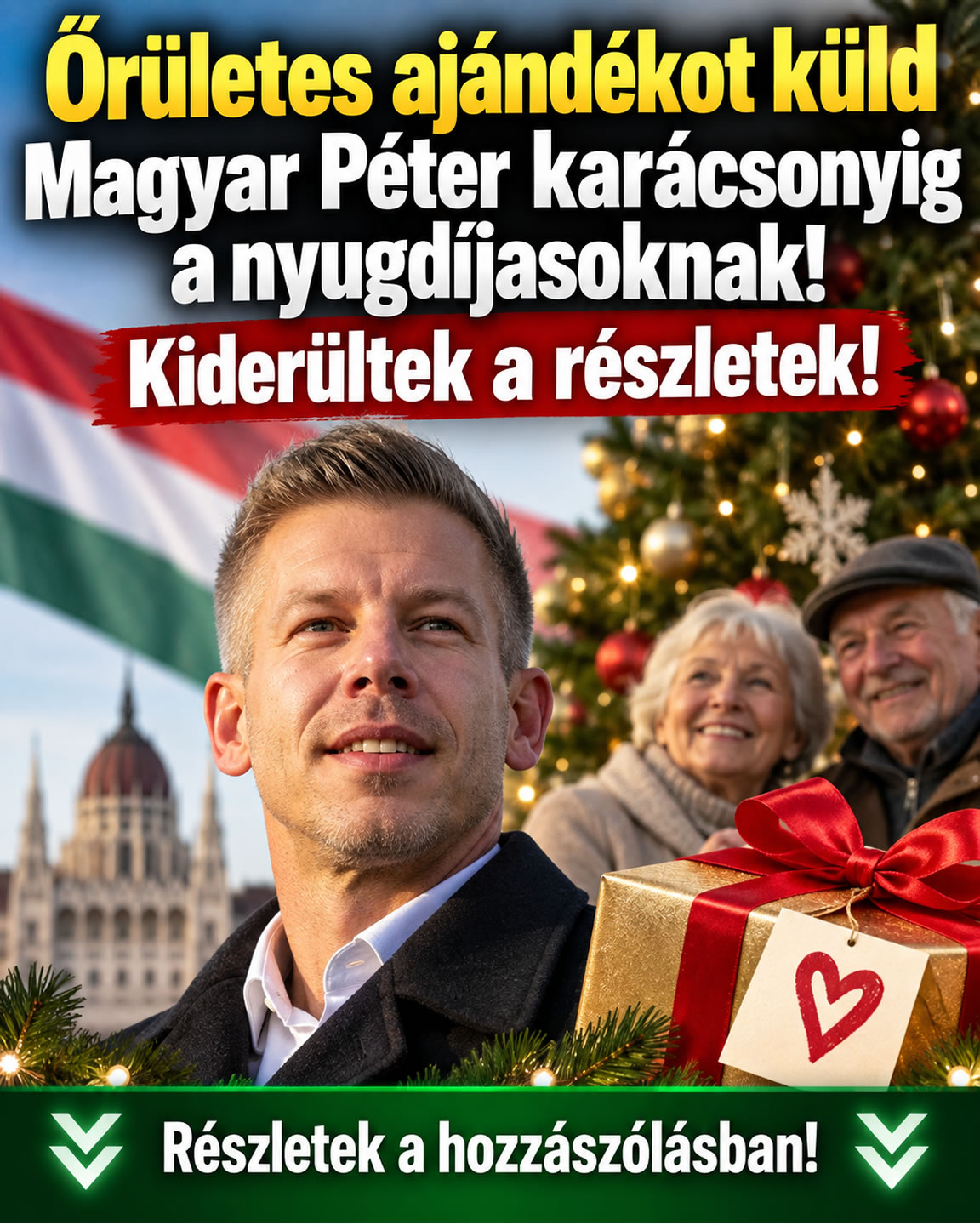 Őrületes ajándékot küld Magyar Péter!