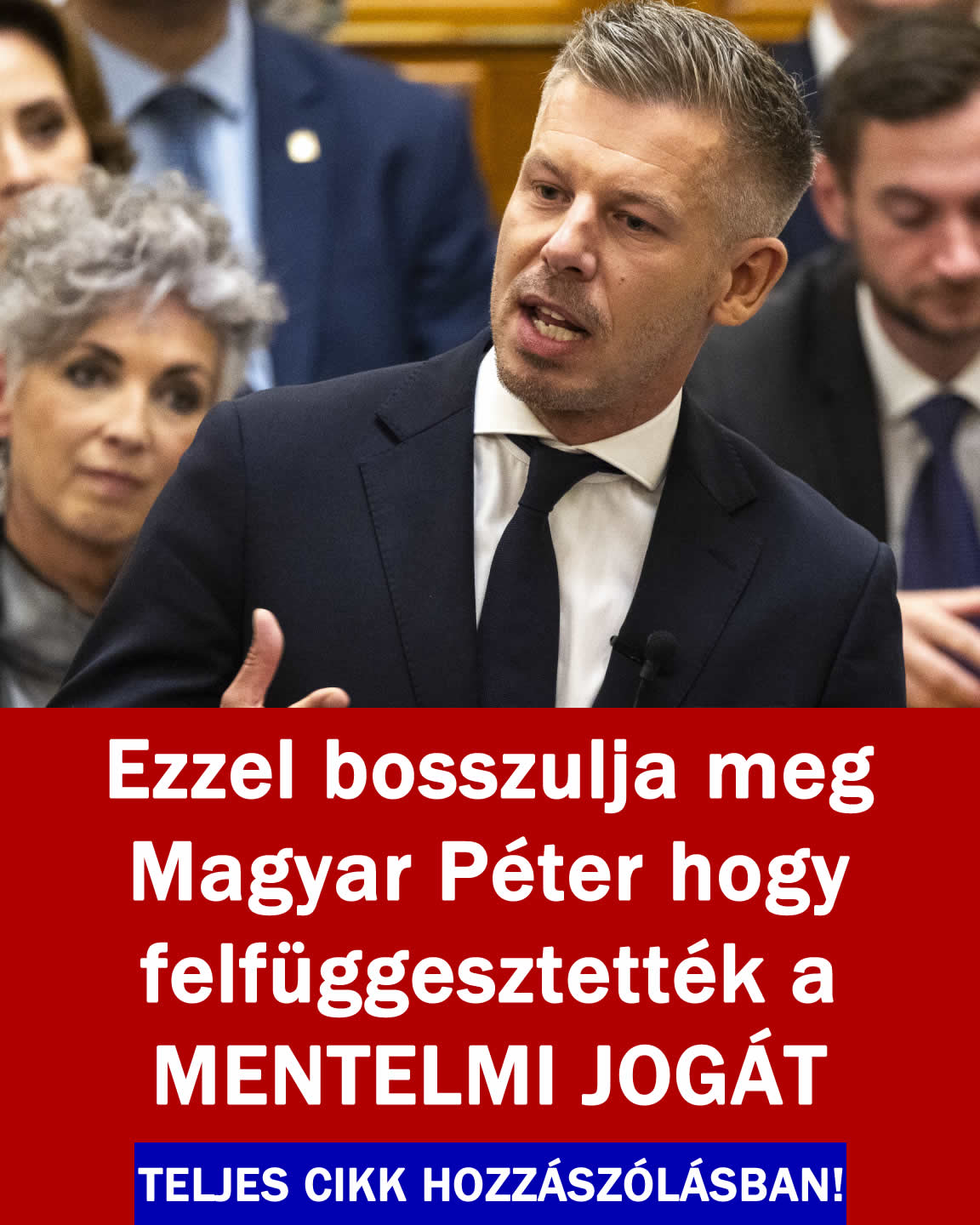Ezzel bosszu/ja meg M. Péter hogy felfüggesztették a MENTELMI JOGÁT