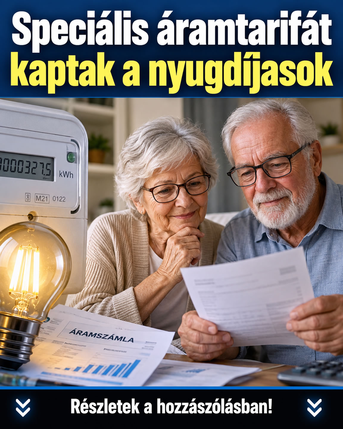Speciális áramtarifát kaptak a nyugdíjasok