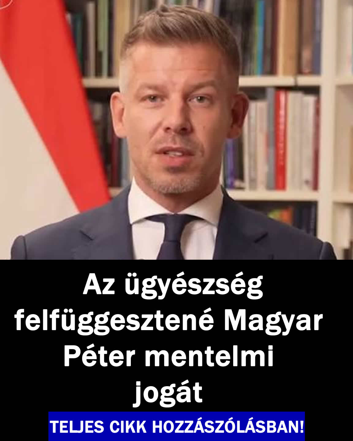 Az ügyészség felfüggesztené Magyar Péter mentelmi jogát